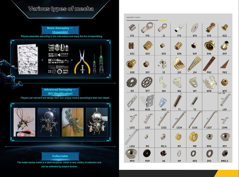 Three Kingdoms Zhao Yun | 437 Pcs Metal Puzzle Model Kit 3D DIY Mechanical Assembly Jigsaw Crafts