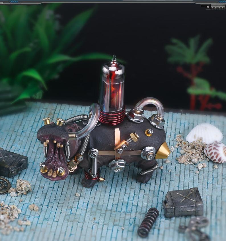 Variant Hippo | 105Pcs DIY Metal Mechanical Models 3D Assembly Puzzle Kits
