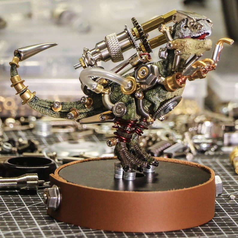 Variant Dinosaur | 136Pcs DIY Metal Mechanical Models 3D Assembly Puzzle Kits