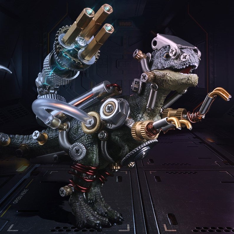 Variant Dinosaur | 136Pcs DIY Metal Mechanical Models 3D Assembly Puzzle Kits