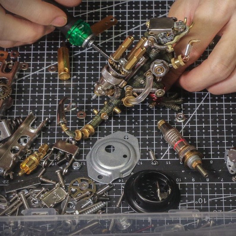 Variant Dinosaur | 136Pcs DIY Metal Mechanical Models 3D Assembly Puzzle Kits