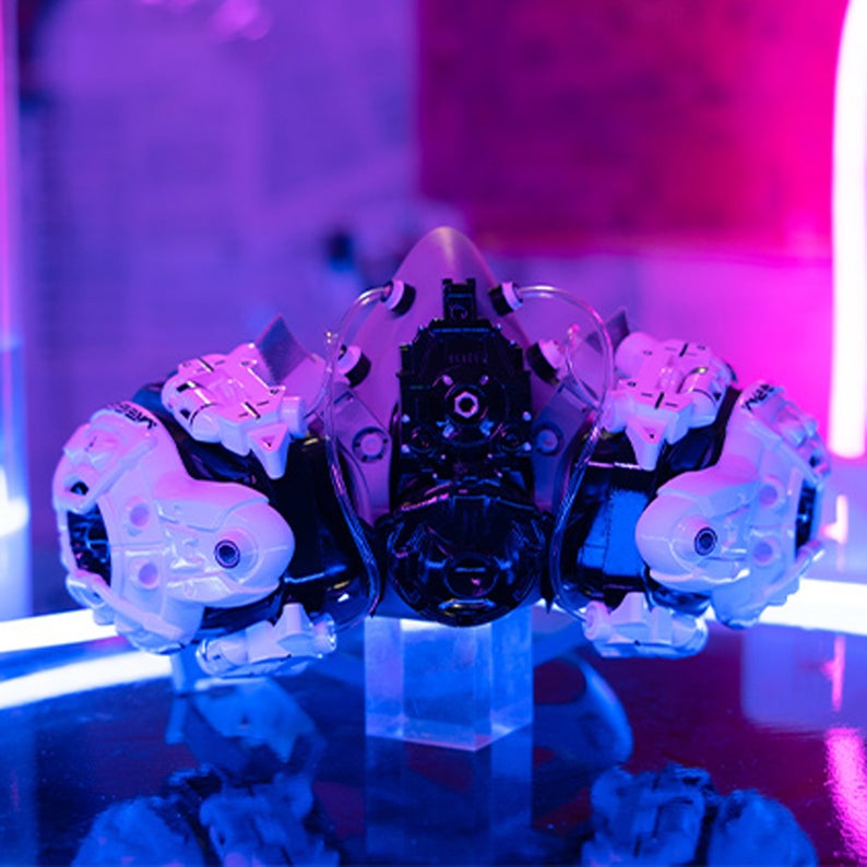 Cyberpunk Style Messenger Entertainment Mask (can Be Used In Combination With Medical Masks) Optional Bluetooth Headset Cosplay Props