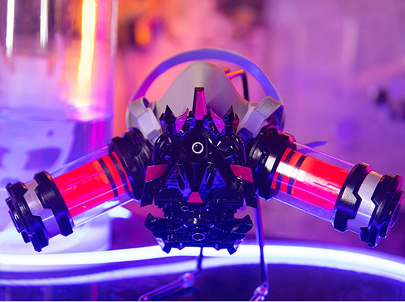Cyberpunk Style Messenger Entertainment Mask (can Be Used In Combination With Medical Masks) Optional Bluetooth Headset Cosplay Props