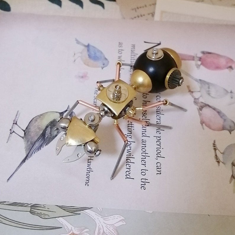 Mechanical Ant steampunk | Metal handmade finished Model decor Ornaments