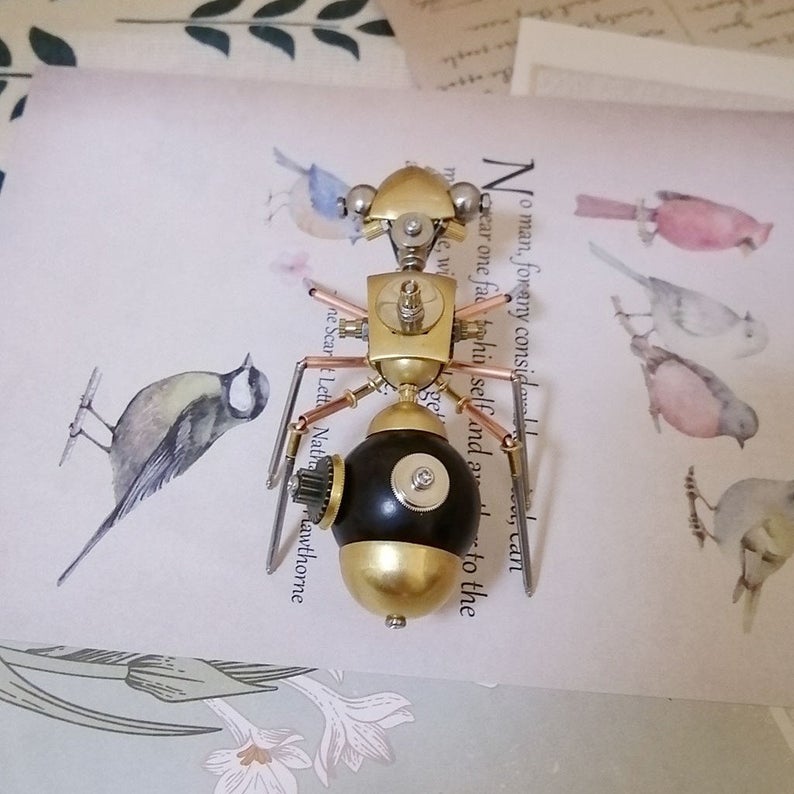 Mechanical Ant steampunk | Metal handmade finished Model decor Ornaments
