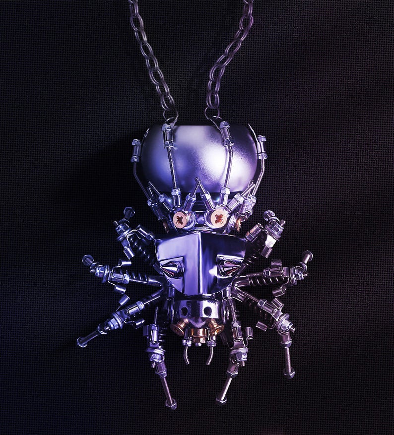 Spider steampunk | 239 Pcs Metal Insect Puzzle Model Kit 3D DIY Mechanical Assembly Jigsaw Crafts decor