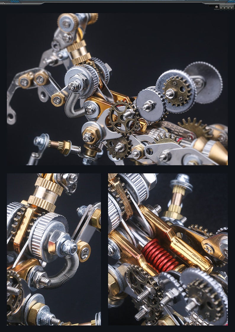 Praying mantis Steampunk| Metal Insect Puzzle Model Kit 3D DIY Mechanical Assembly Jigsaw Crafts decor