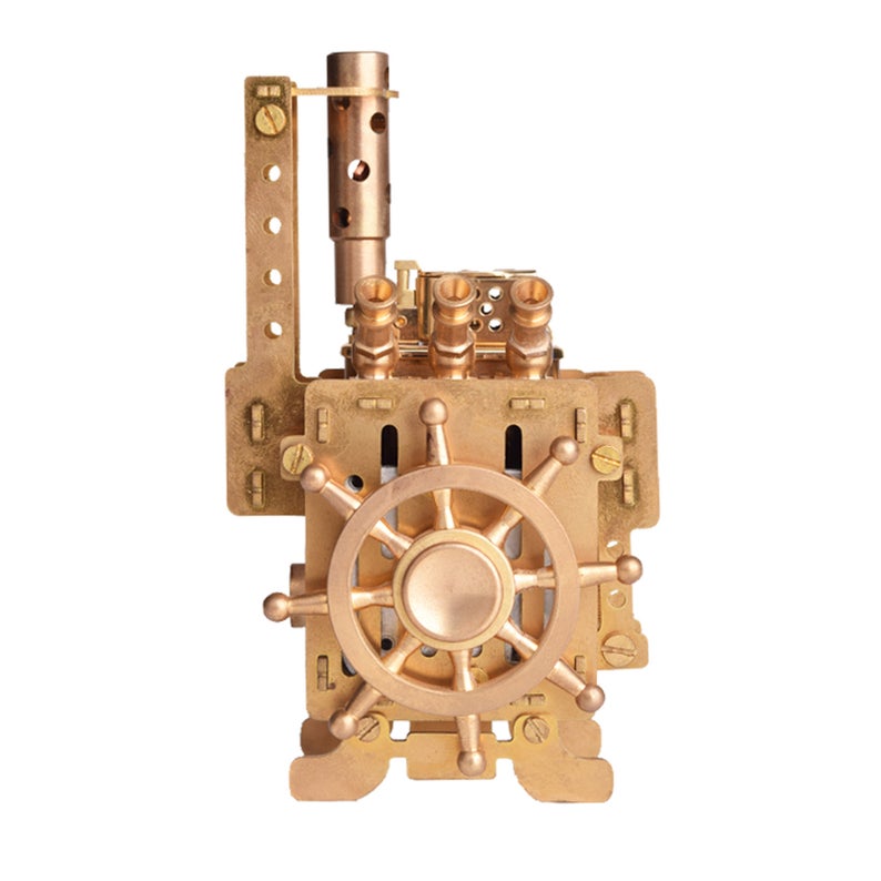 Steampunk Lighter Handmade Rudder-shaped with Mechanical Music Box Built Inside Vintage Retro Best Top Gasoline Oil Lighters Gifts for Men
