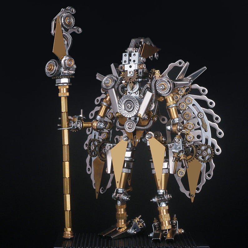 Three Kingdoms Guan Yu | 513 Pcs Metal Puzzle Model Kit 3D DIY Mechanical Assembly Jigsaw Crafts