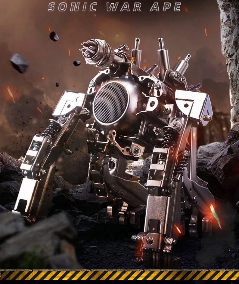 Ape robot | 320 Pcs DIY Metal Mechanical Models 3D Assembly Puzzle Kits Jigsaw Crafts