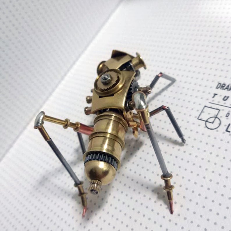 Cricket steampunk | Metal handmade finished Model decor Ornaments