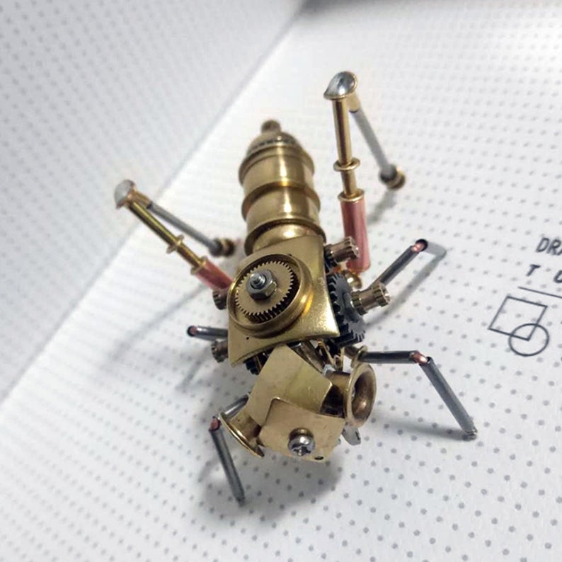 Cricket steampunk | Metal handmade finished Model decor Ornaments