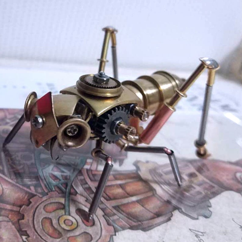 Cricket steampunk | Metal handmade finished Model decor Ornaments