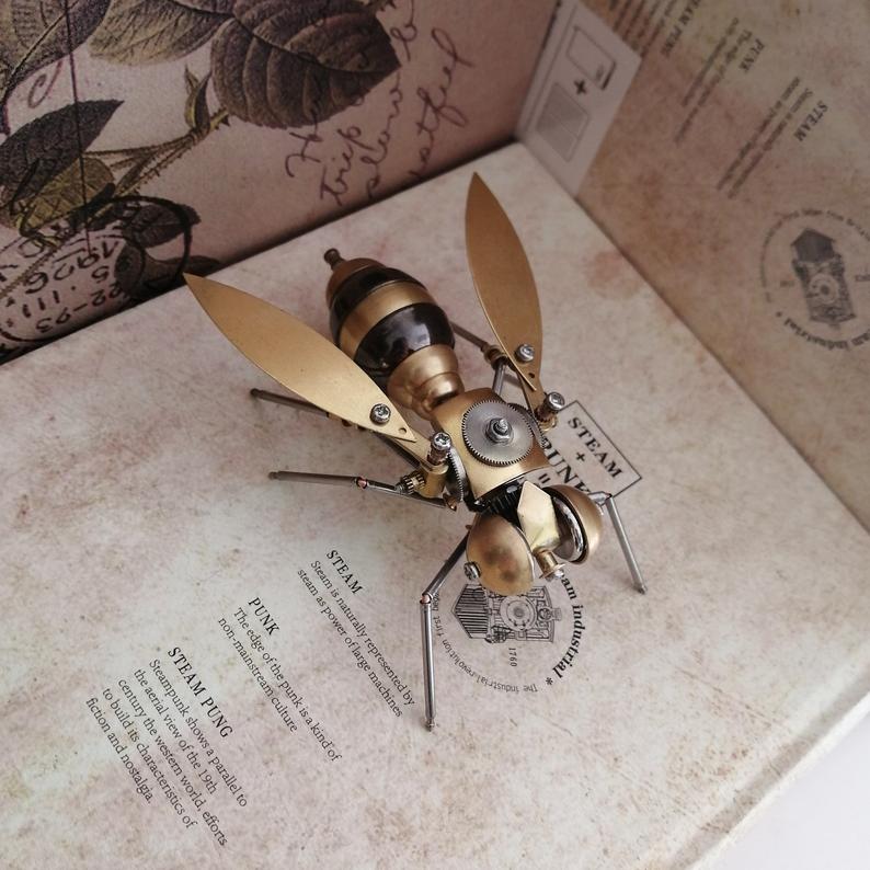 Mechanical BEE steampunk | Metal handmade finished Model decoration Ornaments