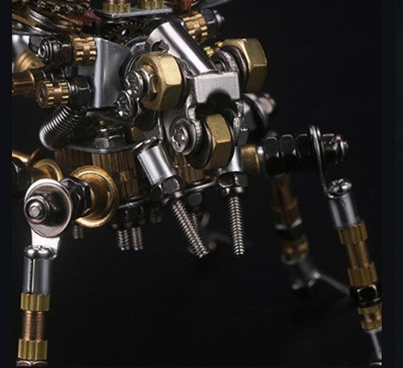 Wasp Steampunk | 295Pcs Metal Insect Puzzle Model Kit 3D DIY Mechanical Assembly Jigsaw Crafts decor