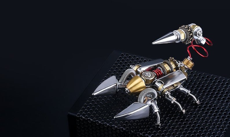 Scorpion Steampunk | Metal Insect Puzzle Model Kit 3D DIY Mechanical Assembly Jigsaw Crafts decor
