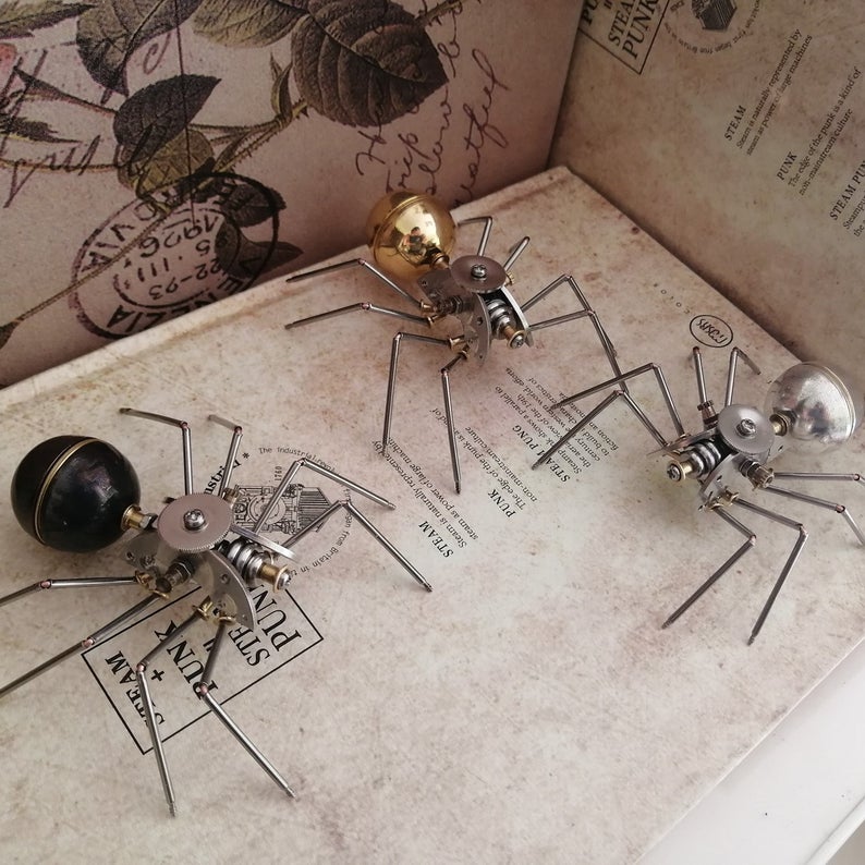 Mechanical spider steampunk | Metal handmade finished Model decor Ornaments