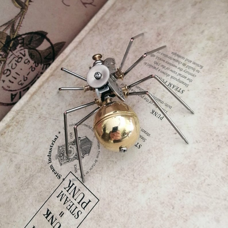 Mechanical spider steampunk | Metal handmade finished Model decor Ornaments