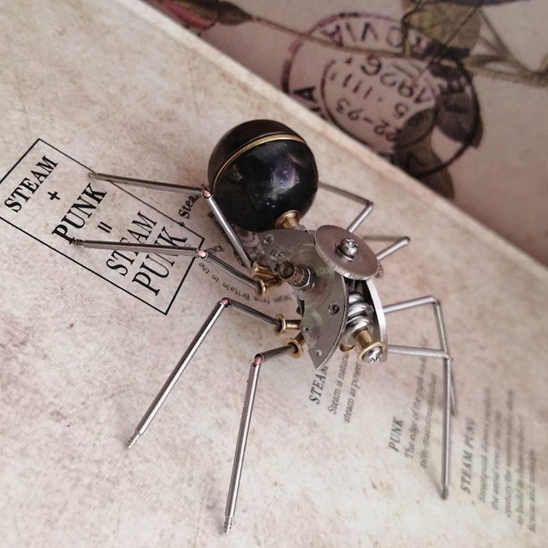 Mechanical spider steampunk | Metal handmade finished Model decor Ornaments