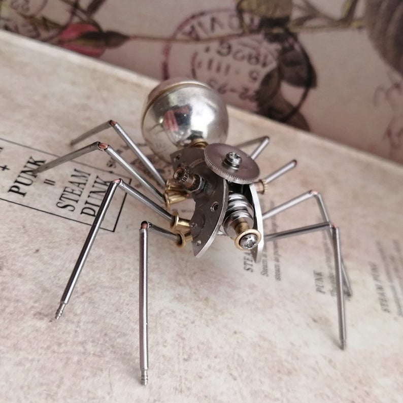 Mechanical spider steampunk | Metal handmade finished Model decor Ornaments