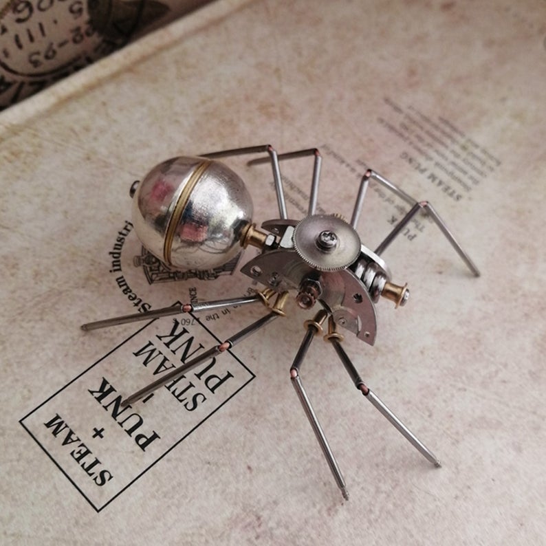 Mechanical spider steampunk | Metal handmade finished Model decor Ornaments
