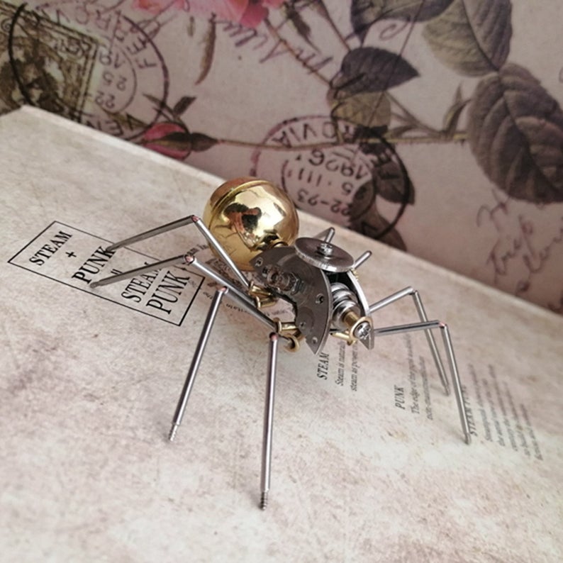 Mechanical spider steampunk | Metal handmade finished Model decor Ornaments