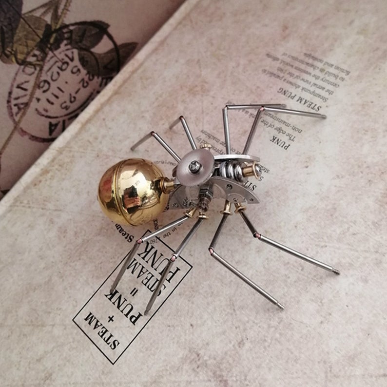 Mechanical spider steampunk | Metal handmade finished Model decor Ornaments