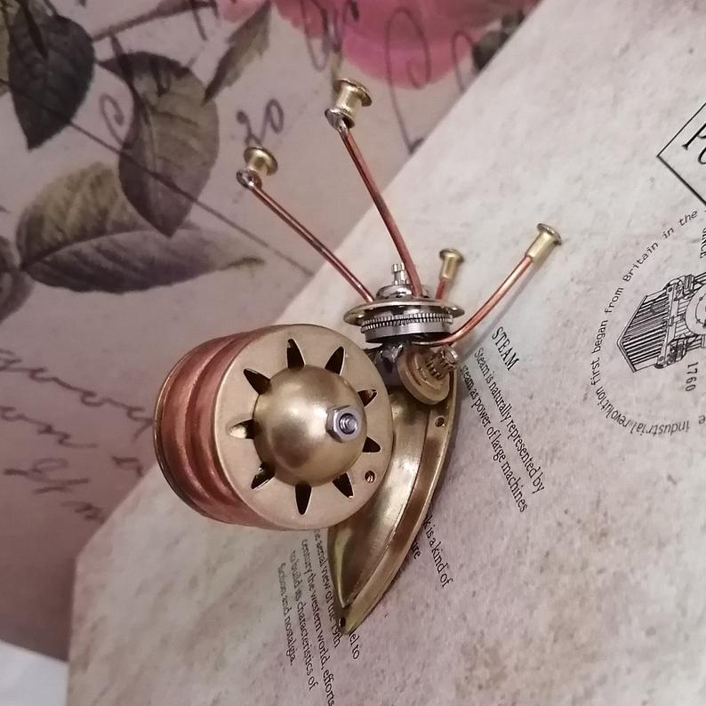 Mechanical snails steampunk | Metal handmade finished Model decor Ornaments