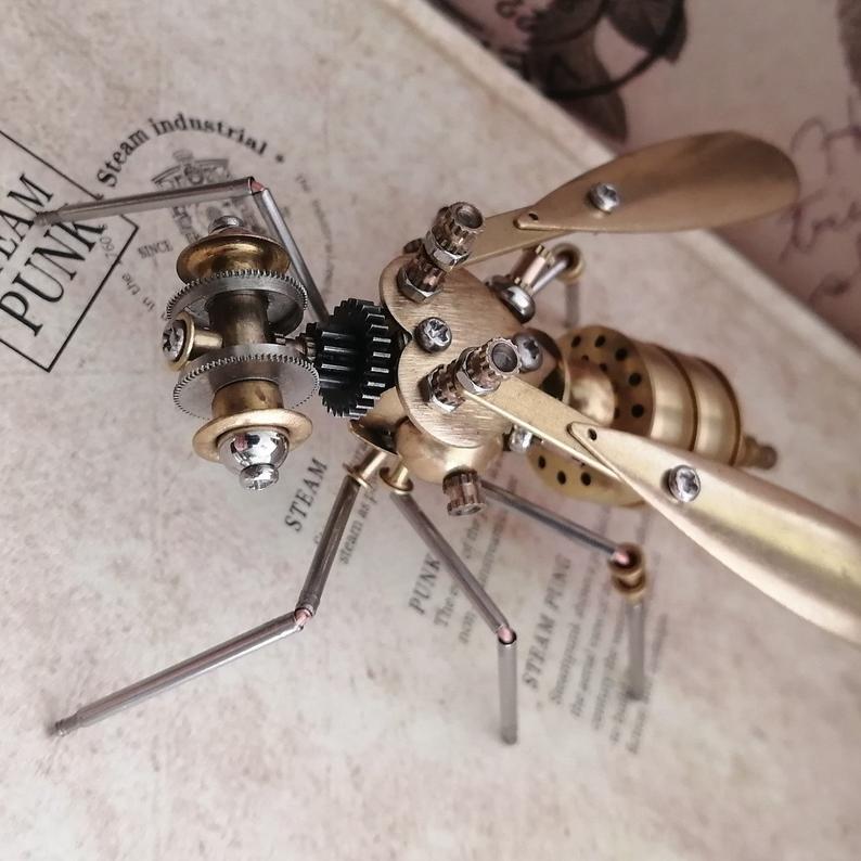 Mechanical Wasp steampunk | Metal handmade finished Model decor Ornaments