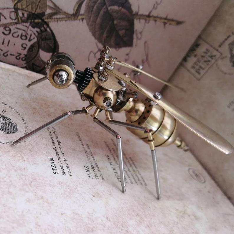 Mechanical Wasp steampunk | Metal handmade finished Model decor Ornaments