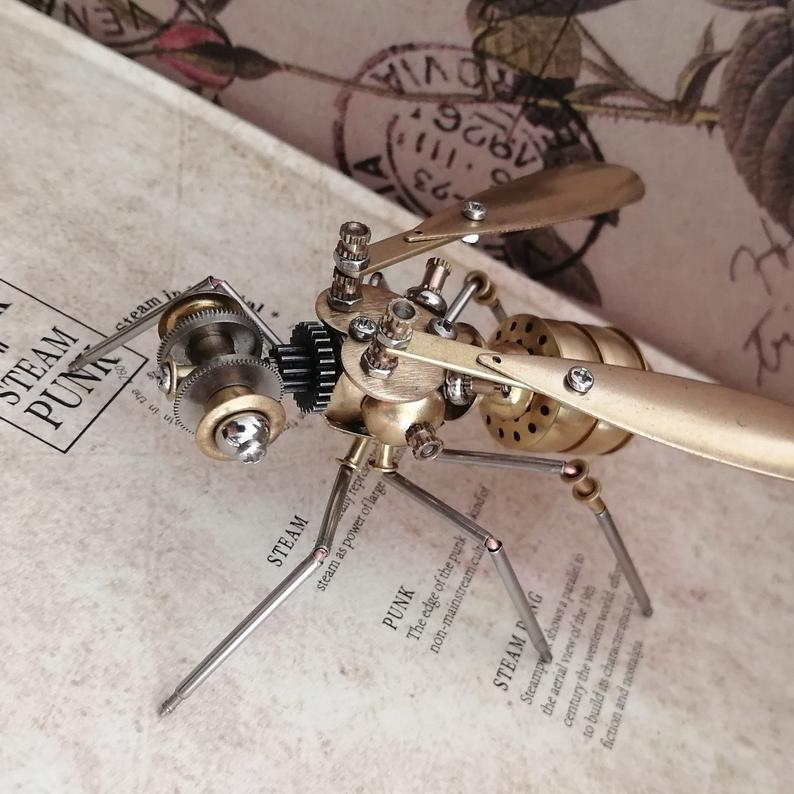 Mechanical Wasp steampunk | Metal handmade finished Model decor Ornaments