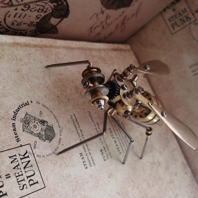 Mechanical Wasp steampunk | Metal handmade finished Model decor Ornaments