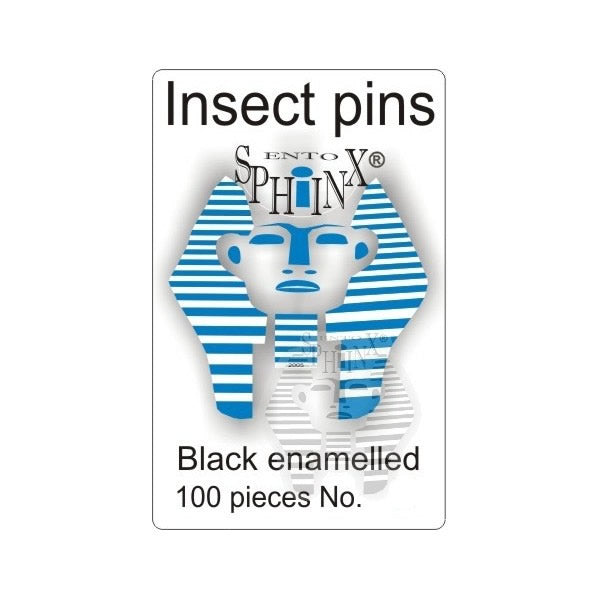 Insect Entomology Pins  Spring Steel with Black Enamel Finish Pack of 100